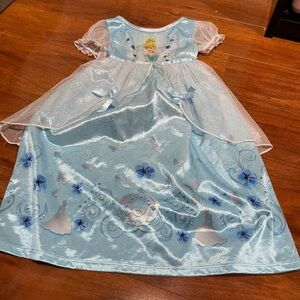 Disney Sparkling Light Blue Kids Cinderella nightgown
